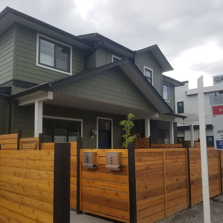 home with new fascia