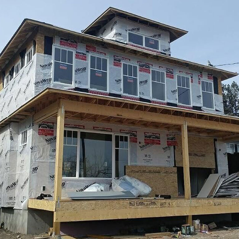 home prepared for new siding