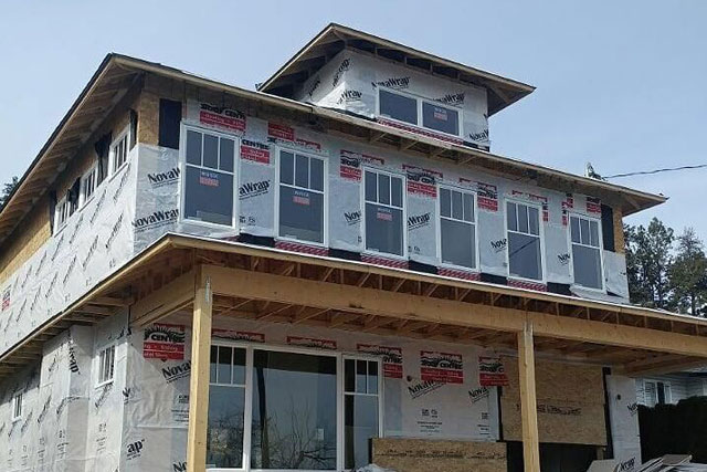 home prepared for new siding